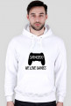 Bluza z kapturem WE LOVE GAMES [biało-czarna]