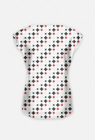 Koszulka damska full print "Królowa Kier"
