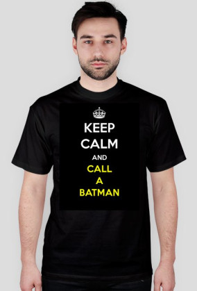 KEEP CALM BATMAN T-SHIRT MĘSKA