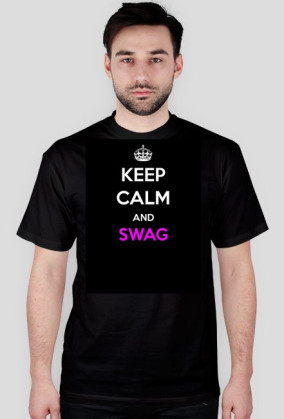 KEEP CALM SWAG T-SHIRT MĘSKA