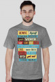 Koszulka męska NAPISY