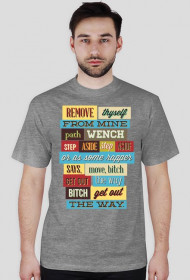 Koszulka męska NAPISY