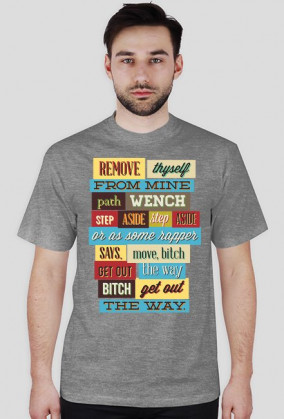 Koszulka męska NAPISY