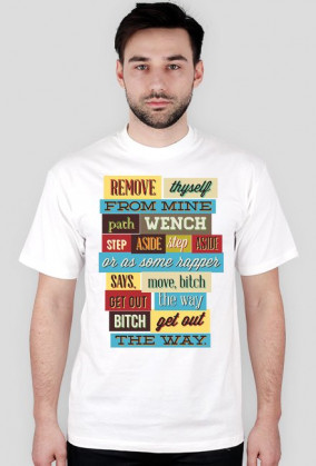 Koszulka męska NAPISY