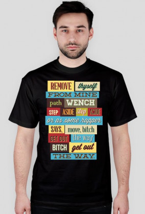 Koszulka męska NAPISY