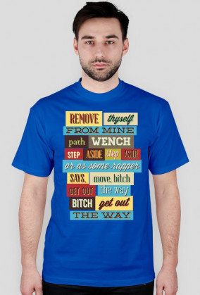 Koszulka męska NAPISY