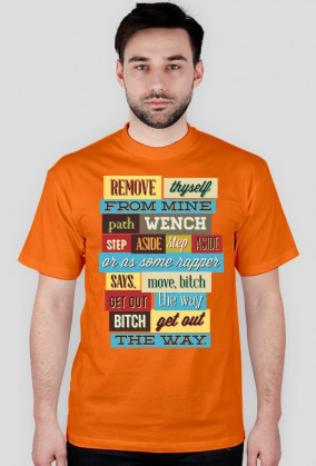 Koszulka męska NAPISY