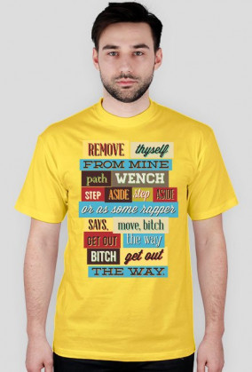 Koszulka męska NAPISY