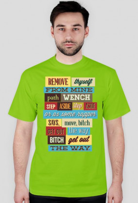 Koszulka męska NAPISY