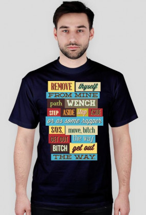 Koszulka męska NAPISY