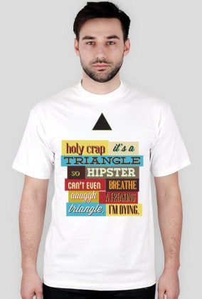 Koszulka męska NAPISY TRIANGLE
