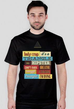 Koszulka męska NAPISY TRIANGLE