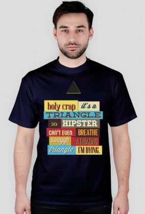 Koszulka męska NAPISY TRIANGLE