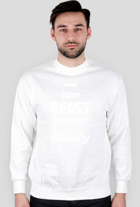 BLUZA bez kaptura "EVERY BEAST NEEDS A BEAUTY" damska