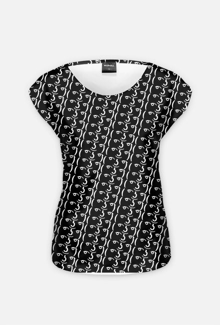LennyShirt FullPrint MiniLenny Black Edition Damska