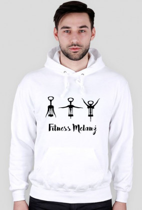 Bluza z kapturem "Fitness Melanż"