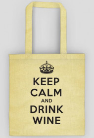 Keep Calm - eko torba, czarny napis