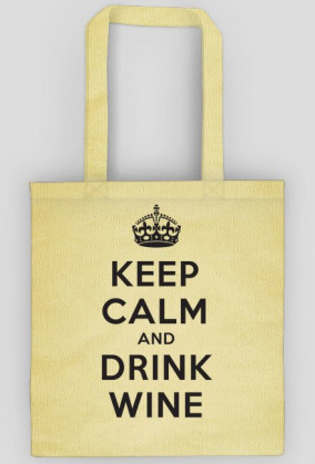 Keep Calm - eko torba, czarny napis