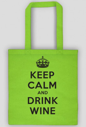 Keep Calm - eko torba, czarny napis