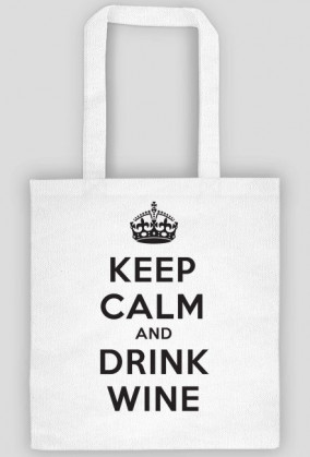 Keep Calm - eko torba, czarny napis