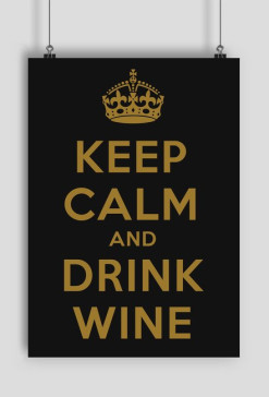 Keep Calm - Plakat A2 czarny