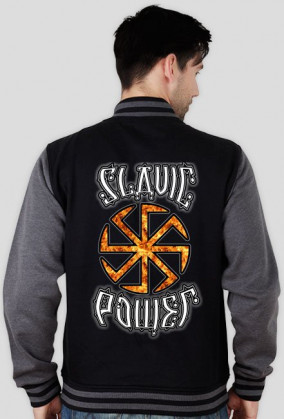 Slavic Power Słowiańska Siła Baseball Varsity Style Jacket Bluza
