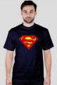 KOSZULKA t-shirt heavy męski BATMAN wersja grunge DUŻE LOGO multi color
