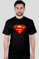 KOSZULKA t-shirt heavy męski BATMAN wersja grunge DUŻE LOGO multi color