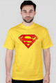 KOSZULKA t-shirt heavy męski BATMAN wersja grunge DUŻE LOGO multi color