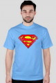KOSZULKA t-shirt heavy męski BATMAN wersja grunge DUŻE LOGO multi color