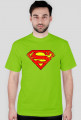 KOSZULKA t-shirt heavy męski BATMAN wersja grunge DUŻE LOGO multi color