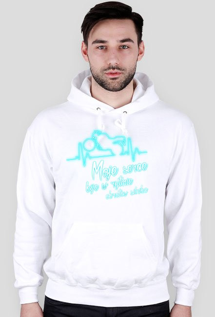 Moje serce bije w rytmie obrotów silnika - bluza motocyklowa