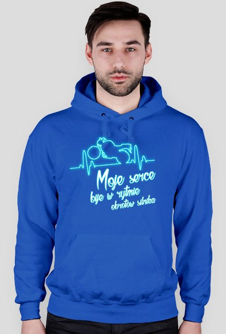 Moje serce bije w rytmie obrotów silnika - bluza motocyklowa