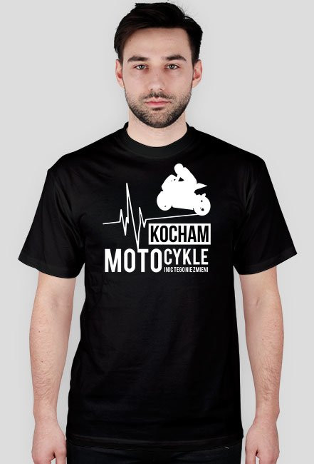 Kocham motocykle i nic tego nie zmieni - męska koszulka motocyklowa
