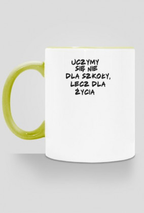 Kubek z mottem