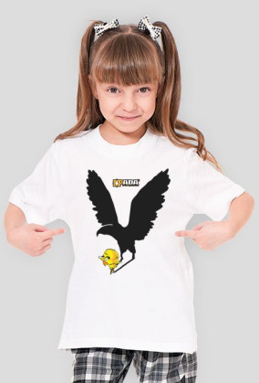 Koszulka dla dziewczynki - Orzeł. Pada