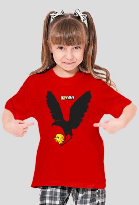 Koszulka dla dziewczynki - Orzeł. Pada