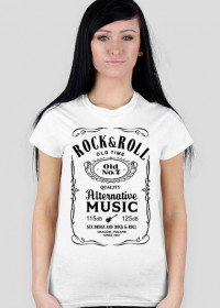 KOSZULKA t-shirt damska ROCK & ROLL wersja jack daniels multi color