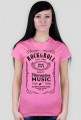 KOSZULKA t-shirt damska ROCK & ROLL wersja jack daniels multi color