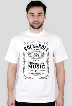 KOSZULKA t-shirt męska ROCK & ROLL wersja jack daniels multi color