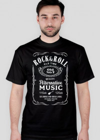 KOSZULKA t-shirt męska ROCK & ROLL wersja jack daniels multi color