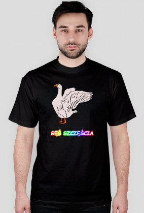 GĘŚ SZCZĘŚCIA - KOSZULKA MĘSKA