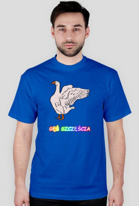 GĘŚ SZCZĘŚCIA - KOSZULKA MĘSKA