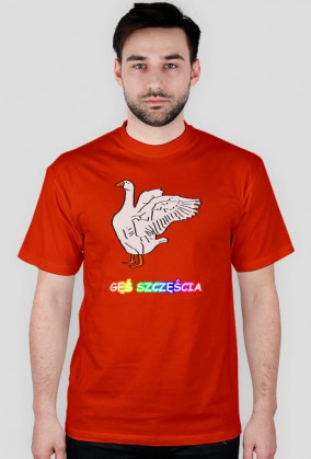 GĘŚ SZCZĘŚCIA - KOSZULKA MĘSKA