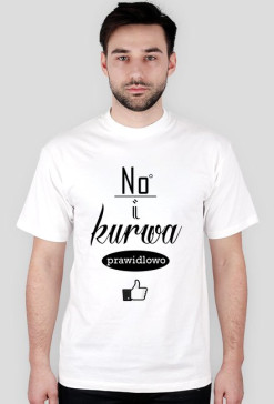 Koszulka No i kurwa prawidłowo