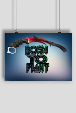 PLAKAT BORN TO FIGHT