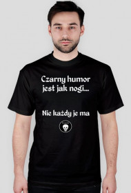 Czarny humor koszulka czarna