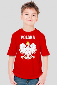 KOSZULKA t-shirt dziecięcy POLSKA orzeł godło PATRIOTYCZNA