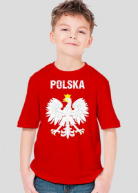 KOSZULKA t-shirt dziecięcy POLSKA orzeł godło PATRIOTYCZNA