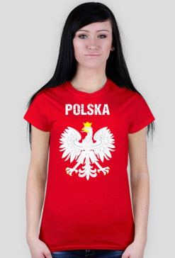 KOSZULKA t-shirt damski POLSKA orzeł godło PATRIOTYCZNA